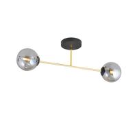 Emibig Magnum plafonnier 2x10 W noir-doré 1269/2