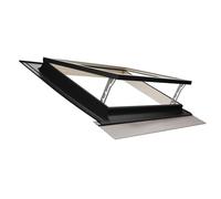 Emica - Lucarne Best Vasistas en aluminium | Double vitrage 4-9-4 | Poignée avec 4 positions d'ouverture (72 x 48 base x hauteur)