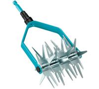 Émietteur Combisystem de Gardena : émietteur pour la préparation des lits de semences et l'ameublissement du sol, largeur de travail de 14 cm, en acier de haute qualité, revêtement Duroplast (3196-20)