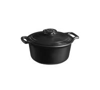 Emile Henry Cocotte Ronde Sublime+ 3 L - Céramique Haute Performance Tous Feux dont Induction - Cuisson Homogène et Mijotée - Coloris Ardoise - Fabriqué en France