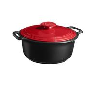 Emile Henry Cocotte Ronde Sublime+ 5,5 L - Céramique Haute Performance Tous Feux dont Induction - Cuisson Homogène et Mijotée - Coloris Grand Cru - Fabriqué en France