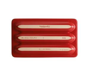 Emile Henry EH345506 0 - Moule à pain - Rectangulaire - 3,7 l - 20 °C - 270 °C - Rouge