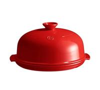 Emile Henry EH349108 Cloche a Pain Couleur Grand cru, Céramique, 34 cm x 34 cm x 16,5 cm Rouge
