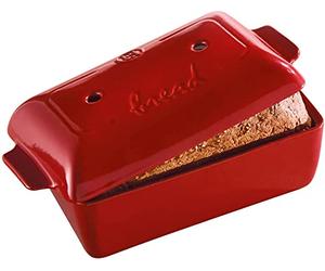 Emile Henry Eh349504 Moule à Pain Céramique Rouge Grand Cru 24 X 15 X 12,5 cm