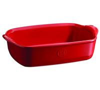 ULTIME Plat à Four en Céramique Rectangle Emile HENRY Rouge Grand cru 18 x 14 cm