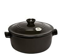 Cocotte Ronde Céramique Flame Emile HENRY Noir Fusain D28 cm 5 L