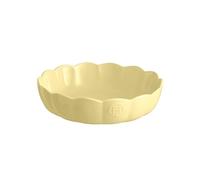 Emile Henry Moule Rond Madeleine - Céramique Haute Résistance - Cuisson Homogène - Coloris Jaune Vanille - Fabriqué en France