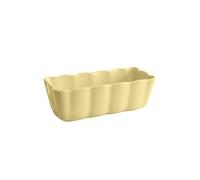 Emile Henry Petit Moule à Cake Madeleine 24,5 cm - Céramique HR® - Cuisson Homogène - Coloris Jaune Vanille - Fabriqué en France