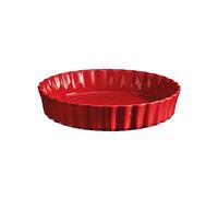 Moule à Tarte Tourtière haute Emile HENRY Rouge Grand cru D28 cm