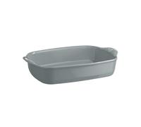 Emile Henry Plat Rectangulaire Ultime - Pour 6 à 8 Personnes - Céramique Haute Résistance - Cuisson Homogène et Service du Four à la Table - Coloris Perle - Fabriqué en France