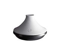 Emile Henry Tajine Delight 32 cm Blanc- Céramique Française Haute Résistance - Tous Feux dont Induction & Four - Plat à Tajine 3 L - Fabriqué en France