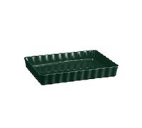Emile Henry Tourtière rectangulaire, Céramique, vert Cédre, 24 x 34 cm