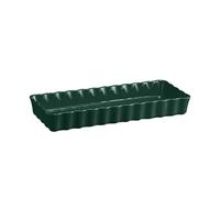 Emile Henry Tourtière rectangulaire longue, Céramique, 15 x 36 cm, Vert Cèdre