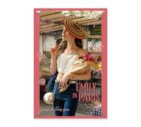 Emily In Paris Avec Chapeau Et Bouquet De Fleurs Poster 40x60 cm