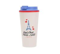 Emily in Paris - Bouteille isotherme à double paroi avec couvercle à visser - Anti-fuite, sans BPA, 450 ml