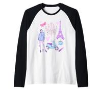 Emily in Paris Large Icon Collage Manche Raglan