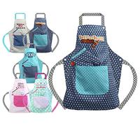 Emily's Check Set de tablier enfant - Tablier de cuisine & gant de cuisine ou toque de chef pour enfants