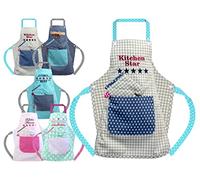 Emily's Check Set de tablier enfant - Tablier de cuisine & gant de cuisine ou toque de chef pour enfants