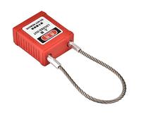 Eminchu Cadenas de Verrouillage avec Câble en Acier Durable | Poutre en acier inoxydable, corps en nylon PA, résistant aux UV, conception antidérapante, structure de verrouillage de