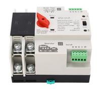 Eminchu Commutateur de Transfert Automatique pour une Alimentation Fiable, Commutateur de Transfert Ignifuge à Double Puissance 2P pour Boîtier PC de Maison et de Bureau (63A)