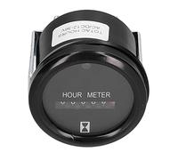 Eminchu Compteur Horaire à Quartz, Minuterie Mécanique Professionnelle étanche avec Indicateur Lumineux pour Machines de Construction AC/DC 12-36V