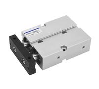 Eminchu Cylindre Pneumatique en Alliage d'aluminium, Cylindre Pneumatique à Double Tige et Double Arbre, Mini à Structure Compacte avec Alésage de 20 Mm, Course de 20 Mm, Idéal pour les équipements