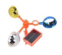 Eminchu Dispositif Rotatif Visuel coloré à énergie Solaire pour Dissuasion Réfléchissant Les Oiseaux, pour Patio, Jardin Extérieur, Diamètre 2,36 Pouces, 1 unité