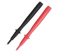 Eminchu Ensemble de 2 Sondes de Test Multimètre en Cuivre nickelé de Haute qualité pour une Mesure Précise de la Tension dans L'électronique, Rouge et Noir, Fiches 2 Mm et 4 Mm