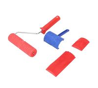 Eminchu Ensemble de 5 Rouleaux à de Bois, Outil de Peinture en Caoutchouc Durable pour la Décoration Murale, Parfait pour les Murs et les Meubles