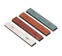 Eminchu Ensemble de Pierres à Aiguiser les Couteaux, 4 Pièces, Affûteur de Lame Durable pour les Outils de Jardinage de Cuisine, Corindon Blanc 120 320 600 1500
