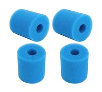 Eminchu Éponge Filtrante Piscine Type H Réutilisable et Lavable, 4 Pièces | Haute densité, Matériau éponge, Lavable, Utilisation en Piscine, Ajustement de Type H, Absorption de Graisse, Mousse