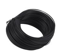 Eminchu Fil D'attache de Barres D'armature Solide et Flexible pour le Jardinage et L'amélioration de L', Fer galvanisé de Type Plat 0,55 PVC 85 M (BLACK)