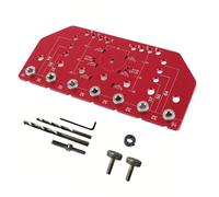 Eminchu Gabarit de Charnière à Goupille D'étagère 2 en 1, Guide D'outils de Perçage Tout Métal pour le Travail du Bois et les Débutants