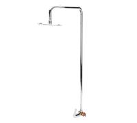 Eminchu Kit de Douche Extérieure en Acier Inoxydable 304 pour Utilisateurs de Piscine Cour et Plage Pomme Douche à Effet Pluie avec Poignée Unique Revêtement éLectroplaqué