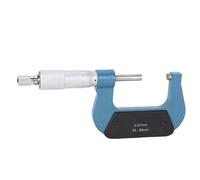 Eminchu Micromètre Extérieur, Plage de 25 à 50 Mm, Outil de Mesure Standard en Alliage de Graduation de 0,01 Mm avec Enclume en Carbure de Tungstène et Poignée à Cliquet, Idéal pour les Ingénieurs