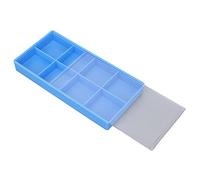 Eminchu Organisateur de Pièces de Montre, Boîte de Rangement en Plastique Durable à 8 Grilles, Accessoires Bijoux Perles Boucles d'oreilles Outil de Réparation de Montre, Idéal pour Le Stockage