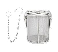 Eminchu Passoire à Assaisonnement en Acier Inoxydable 304, avec Crochet, | Conception durable, récupération facile, idéal pour infuser des saveurs, extra fine