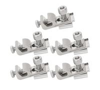 Eminchu Pince de Mise à la Terre Photovoltaïque, 5 Pièces, Cosse de Borne de Terre Durable pour Panneaux Solaires, Systèmes de Montage Solaires, Alliage D'aluminium
