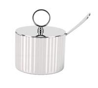 Eminchu Pot à Condiments en Acier Inoxydable 304 de 4,13 X 2,95 Pouces pour les Cuisines Domestiques et les Cafés Commerciaux, les Hôtels, Garde le Sel et le Sucre au Sec, Poli à