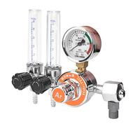 Eminchu Régulateur de Pression D'argon en Alliage de Zinc, Réducteur Compact à Double Tube pour le Soudage 0-25MPa 200m³/h