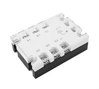 Eminchu Relais à Semi-conducteurs triphasé Blanc, Commutation Fiable DC à AC pour les Applications Haute Fréquence D'automatisation Industrielle, 1 unité (TSR-15DA-H)