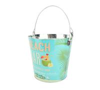 Eminchu Seau à Glace Portable, Refroidisseur épais et isolé pour Boissons, pour Barbecue, Fête en Plein Air, 25,5x19x23cm (Modèle de BAR DE PLAGE)