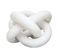EMINGSKY Décoration de Table Basse en Bois à 3 maillons - Nœud en Bois Blanc pour Table Basse - Décoration de Maison bohème Moderne - Blanc