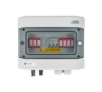 EMITER EM-105_DCAC Tableau de distribution DCAC, IP65, SPD DC Dehn 1000V type 2, 1 x chaîne PV, 1 x MPPT, SPD AC Dehn type 2, 25A 3-F
