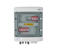 EMITER EM-117_DCAC, Tableau de distribution DCAC, IP65, SPD DC Dehn 1000V type 2, 2 x chaîne PV, 2 x MPPT, SPD AC Dehn type 2, 16A 3-F