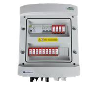 EMITER EM-1290_DCAC Tableau de distribution DCAC, IP65, SPD DC Dehn 1000V type 2, 2 x chaîne PV, 2 x MPPT, SPD AC Dehn type 2, 50A 3-F