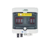 EMITER EM-215_DCAC Tableau de distribution DCAC, IP65, SPD DC Dehn 1000V type 2, 1 x chaîne PV, 1 x MPPT, SPD AC Dehn type 2, 16A 1-F