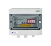 EMITER EM-296_AC Tableau de distribution AC, IP65, SPD AC Dehn type 2, disjoncteur 10A 3-F, RCD type A 40A/300mA