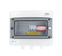 EMITER EM-470_AC Tableau de distribution AC, IP65, SPD AC Dehn type 2, disjoncteur 50A 3-F, RCD type A 63A/300mA