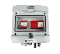 EMITER EM-831_DCAC Tableau de distribution DCAC, IP65, SPD DC Dehn 1000V type 1+2, 1 x chaîne PV, 1 x MPPT, SPD AC Dehn type 1+2, 16A 1-F